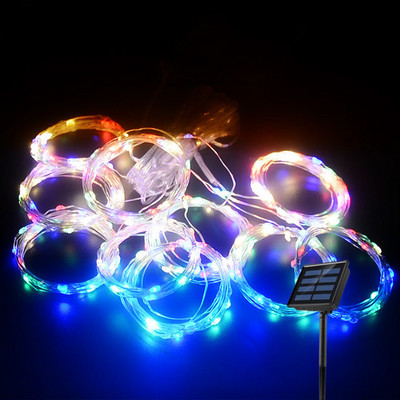 3Mx3M saulės šviesos diodų užuolaidų stygos šviesos girlianda Kalėdų žibintai Vestuvių fėjos šviesos vakarėlio kiemo sodo dekoravimas šventinis apšvietimas