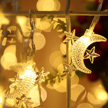 2021 New Stars Moon Butterfly Battery String Lights για Χριστουγεννιάτικα Φωτάκια Γάμου Διακόσμησης Νεράιδα Φωτάκια LED Διακόσμηση κρεβατοκάμαρας