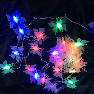 2021. Nove zvijezde, mjesec, leptir, baterijska svjetla za božićno vjenčanje, svjetla za ukrašavanje bajkovitih spavaćih soba, LED svjetla