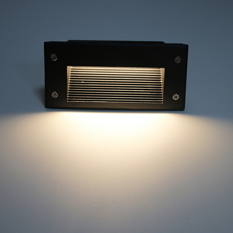 6W ugradne LED zidne svjetiljke Aluminijske vodootporne reflektore Svjetlo za hodnik Kućna rasvjeta Stepenice Vanjski reflektori Vrtno svjetlo