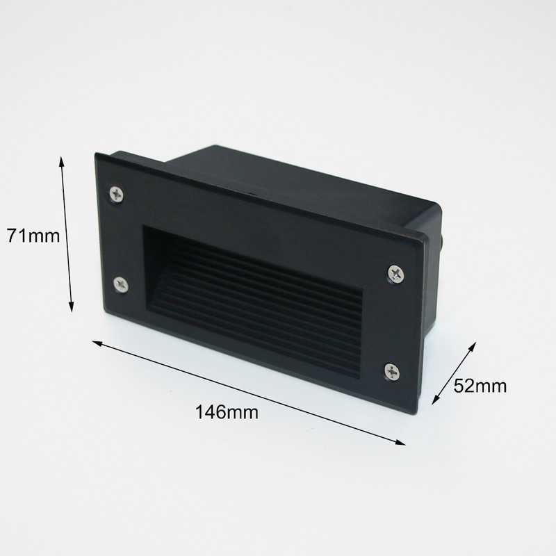 6W ugradne LED zidne svjetiljke Aluminijske vodootporne reflektore Svjetlo za hodnik Kućna rasvjeta Stepenice Vanjski reflektori Vrtno svjetlo