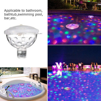 LED Disco Light Πισίνα Αδιάβροχο LED Batter Power Multi Color Changing Water Drift Lamp Floating Light Security Dropship