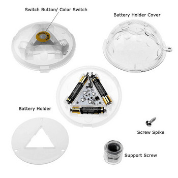 LED дискотека за плувен басейн Водоустойчива LED батерийна мощност Многоцветна променяща се водна плаваща лампа Плаваща светлина Сигурност Dropship
