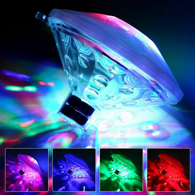 LED disko svetlo do bazéna, vodotesné LED batériové napájanie, viacfarebné meniace sa vodné driftové svetlo, plávajúce svetlo, bezpečnostné dropshippingové svetlo