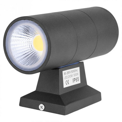 6W vanjska rasvjeta COB zidna svjetiljka Vanjska vodootporna svjetiljka s dvije glave za prolaz u spavaćoj sobi LED svjetiljka za svijećnjak