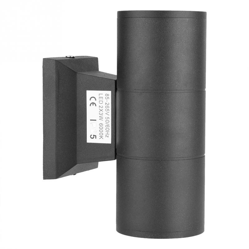 6W vanjska rasvjeta COB zidna svjetiljka Vanjska vodootporna svjetiljka s dvije glave za prolaz u spavaćoj sobi LED svjetiljka za svijećnjak