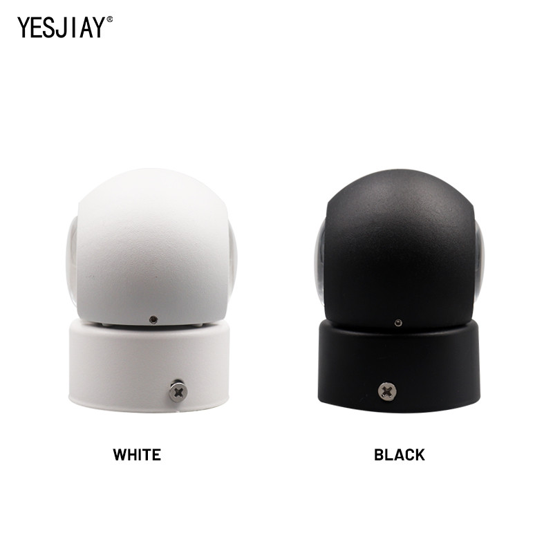 IP65 ūdensnecaurlaidīgs iekštelpu āra LED sienas apgaismojums uz augšu uz leju Led sienas lampas, kas uzstādīts uz virsmas, apaļš dārza verandas apgaismojums mājas dekorēšanai