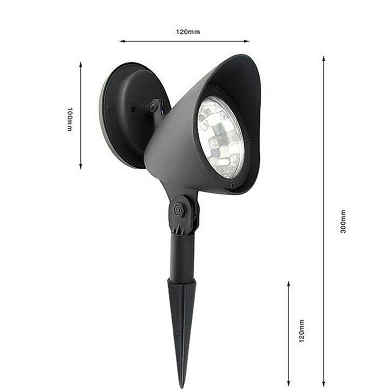 Φωτισμός κήπου Φώτα τοπίου εξωτερικού χώρου 1,2V LED Λάμπα γκαζόν Αδιάβροχο φωτισμό Ηλιακό πάνελ Led Προβολείς για μονοπάτι κήπου Φωτισμός