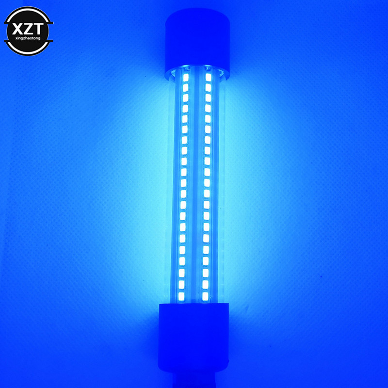 LED-es horgászlámpák 15W DC12V IP68 Színes víz alatti horgászlámpa merülőcsónakos éjszakai horgászlámpa vonzza a tintahal krill fényét