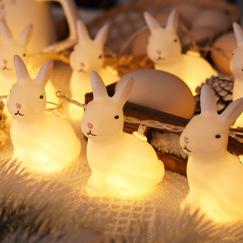Πασχαλινό πάρτυ Διακόσμηση Αυγό κουνελιού Φώτα κορδόνι LED γιρλάντα Πασχαλινά αυγά γκόμενα Fairy Light Παιδικά Πασχαλινά Δώρα Πασχαλινή διακόσμηση σπιτιού