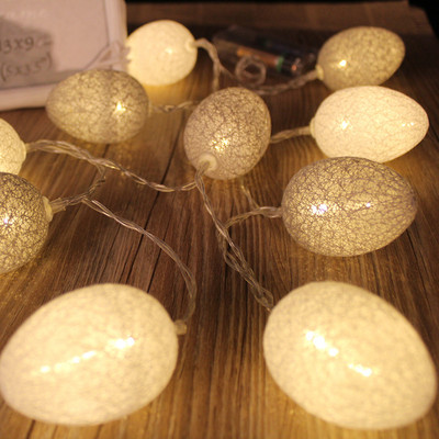 Velykų vakarėlio puošmena Triušio kiaušinio LED styga Šviesos girlianda Velykų kiaušiniai viščiukas Fėjos Šviesa Vaikai Velykų Dovanos Velykų namų dekoras