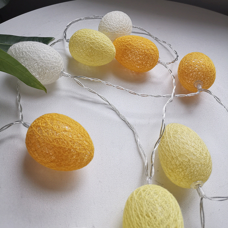 Velykų vakarėlio puošmena Triušio kiaušinio LED styga Šviesos girlianda Velykų kiaušiniai viščiukas Fėjos Šviesa Vaikai Velykų Dovanos Velykų namų dekoras