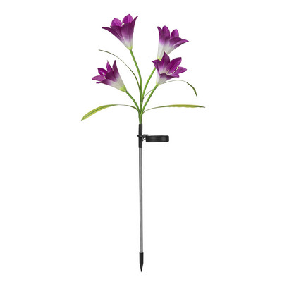 Õues kasutatavad optilised kiudliilia päikesevalgustid aia- ja köögiviljaplaastri jaoks, veekindlad 7 värvi LED-muruvalgustid tagaaia kaunistamiseks