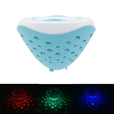 Lampă subacvatică plutitoare colorată Pește mic RGB Lampă pentru cadă de baie Lumini pentru piscină Lampă pentru baie pentru copii Proiector Cadouri pentru copii