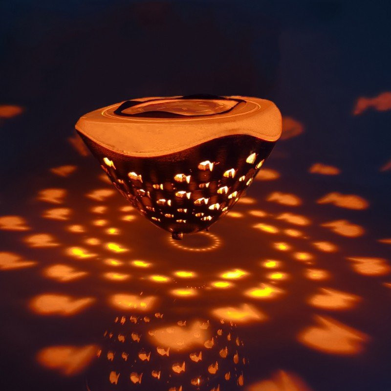 Krāsaina peldoša zemūdens lampa mazas zivtiņas RGB vanna spa lampa peldbaseina gaismas bērnu vannas lampa projektors bērniem dāvanas