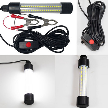 LED Αδιάβροχο Ψάρεμα Υποβρύχιο Φως 12V24V Πράσινο Λευκό Μπλε IP68 Salt Fresh Water Lure Attract Fake Bait Raft Night Fishing