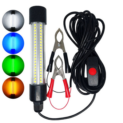 Lumină subacvatică pentru pescuit cu LED, impermeabilă, 12V24V, verde, alb, albastru, IP68, sare, apă dulce, momeală, atrage momeală falsă, plută, pescuit de noapte