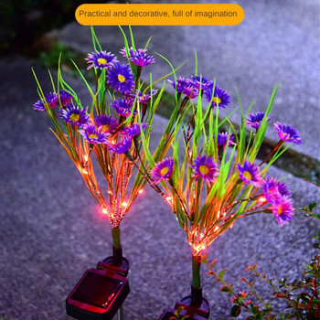 LED ηλιακό φως λουλουδιών Small Wildflowers Simulation Εορταστικό φανάρι Εξωτερικού κήπου Διακόσμηση βίλας προαύλιου εδάφους Φωτιστικό γκαζόν