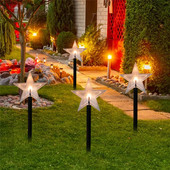 5 vienā saules gaismas āra sniegpārsliņu zvaigzne LED saules ainavas lampa saules zāliena lampa LED dārza celiņa pagalma zāliena gaismas