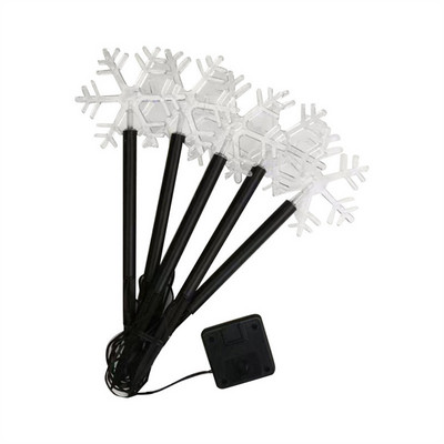 5 vienā saules gaismas āra sniegpārsliņu zvaigzne LED saules ainavas lampa saules zāliena lampa LED dārza celiņa pagalma zāliena gaismas