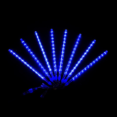30cm/50cm LED Meteor Zuhany Garland Ünnepi Strip Light Kültéri Vízálló Tündérfények Kert utcai karácsonyi dekorációhoz