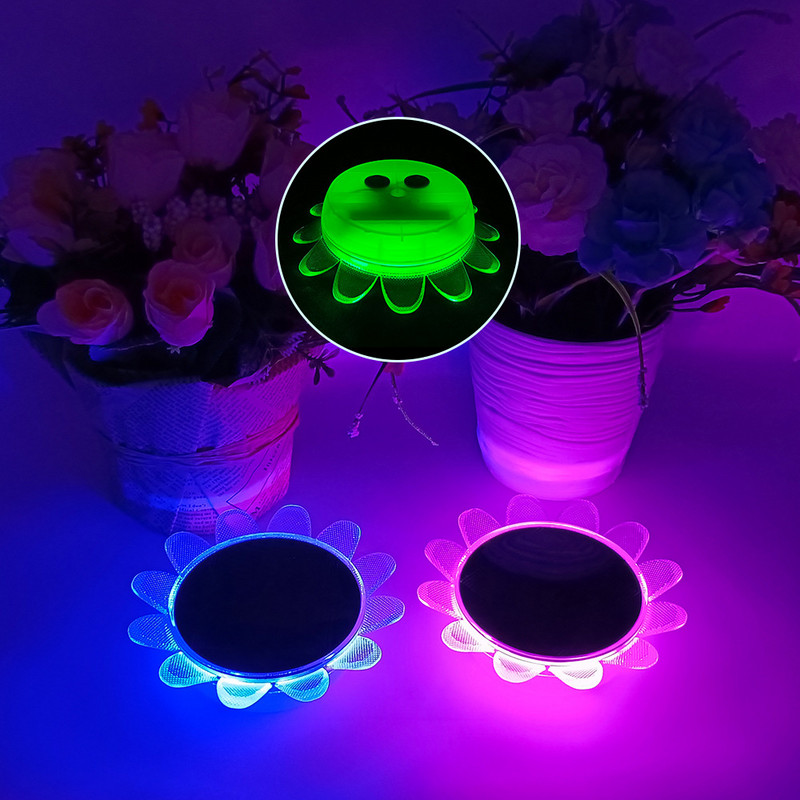 Sunflower IP68 Αδιάβροχο Υποβρύχιο Πλωτό Φωτιστικό RGB Έγχρωμο Κήπος Διακόσμηση πισίνας & τηλεχειριστήριο για λιμνούλα, πάρτι