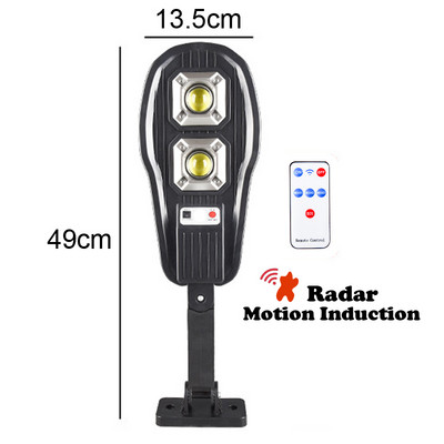 A2 saules sienas lampa PIR āra ielas apgaismojums mājas dārza saules gaisma COB LED ūdensnecaurlaidīgs ķermeņa kustības sensors, silti balts pagalma ceļš