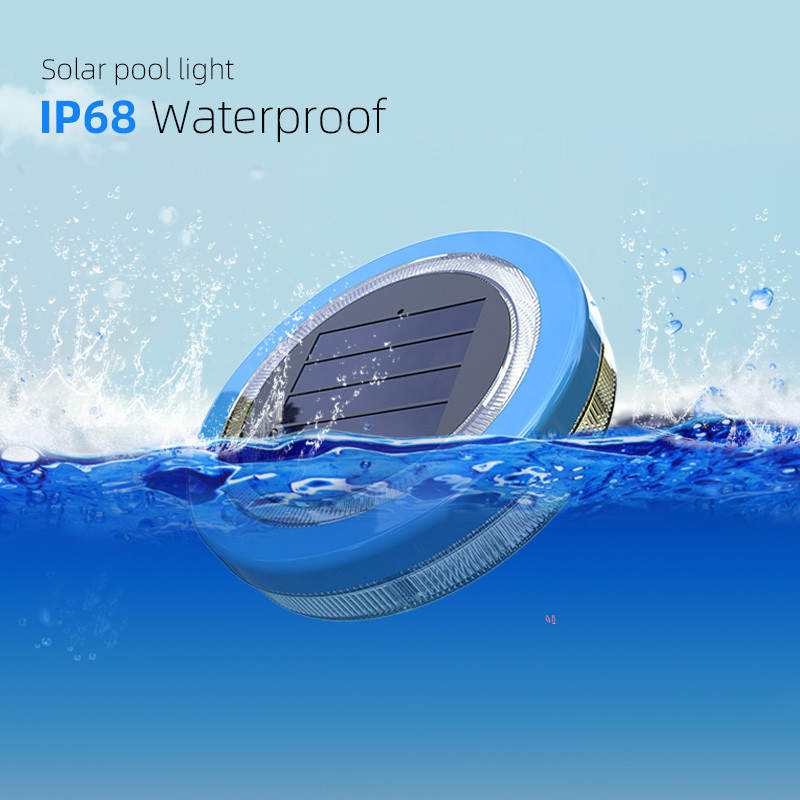 Jauna saules peldošā baseina gaisma, modernizēta ūdensnecaurlaidīga peldbaseina lampa āra dekoratīvā gaisma LED peldošā dārza baseina gaisma