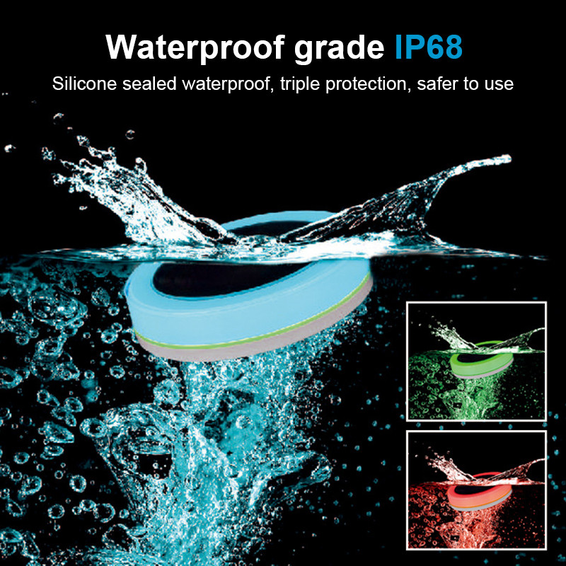 Jauna saules peldošā baseina gaisma, modernizēta ūdensnecaurlaidīga peldbaseina lampa āra dekoratīvā gaisma LED peldošā dārza baseina gaisma