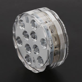 Потопяема LED светлина с дистанционно управление Водоустойчива RGB многоцветна 10-LED L