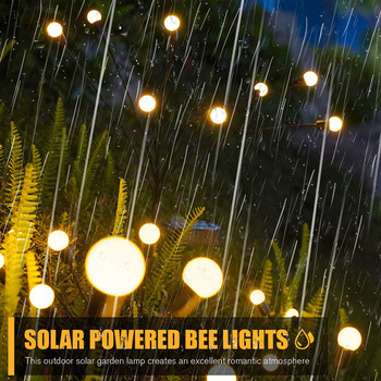 Ηλιακό φωτιστικό γκαζόν Αδιάβροχο Swing Διακοσμητικό μονοπάτι Landscape Lights Ανθεκτικό Εύκολη εγκατάσταση Αυτόματος διακόπτης για τον κήπο του σπιτιού