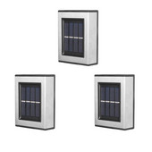 Modern falra szerelhető lámpák kültéri esőálló napelemes fali lámpatestek ösvények lépcsők kert utca karácsonyi táj