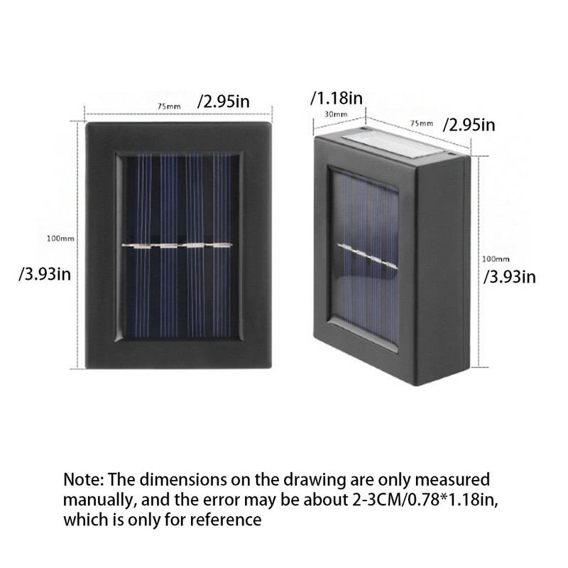 Modern falra szerelhető lámpák kültéri esőálló napelemes fali lámpatestek ösvények lépcsők kert utca karácsonyi táj