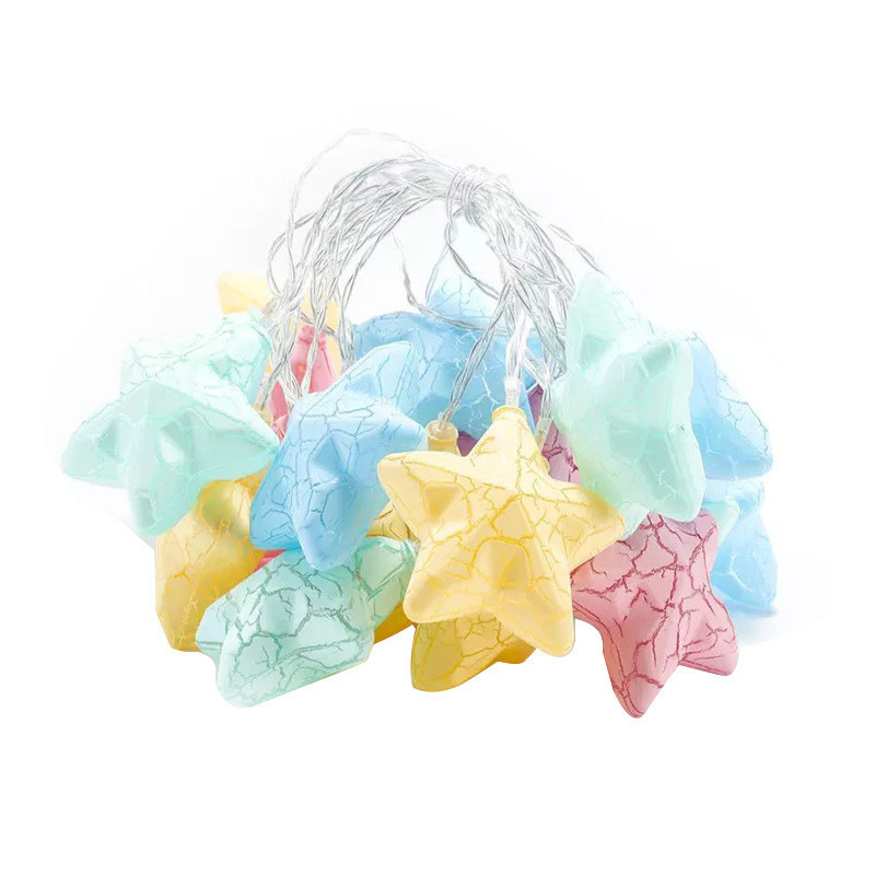 10/20 LED-es tündér csillagfüzér Led füzér lámpák karácsonyi lámpás kert Esküvői ünnep dekoráció Elemről vagy USB-ről