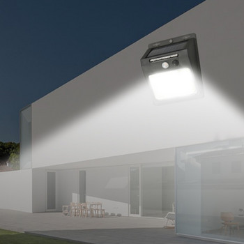 LED COB Слънчеви светлини Сензор за движение Водоустойчива улична стенна лампа Градинска декорация