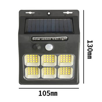 LED COB Solar Lights Αισθητήρας κίνησης Αδιάβροχο φωτιστικό δρόμου Διακόσμηση κήπου