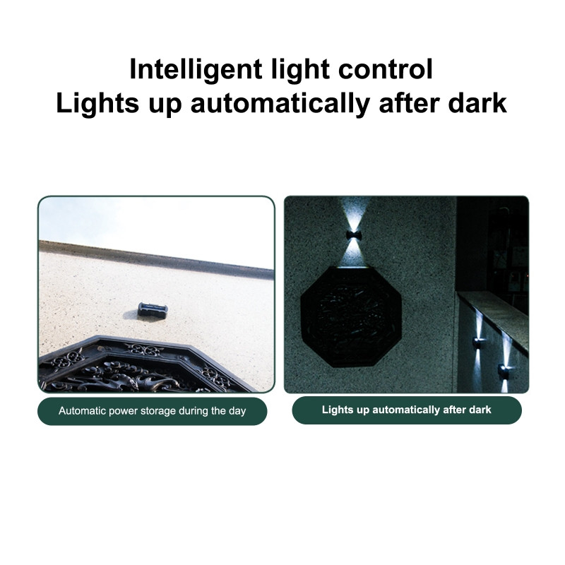 Solarna vrtna vanjska zidna svjetiljka Šišmiš Dekorativna zidna svjetiljka Kućni vanjski vrt Vila Pejzažna dekorativna svjetiljka