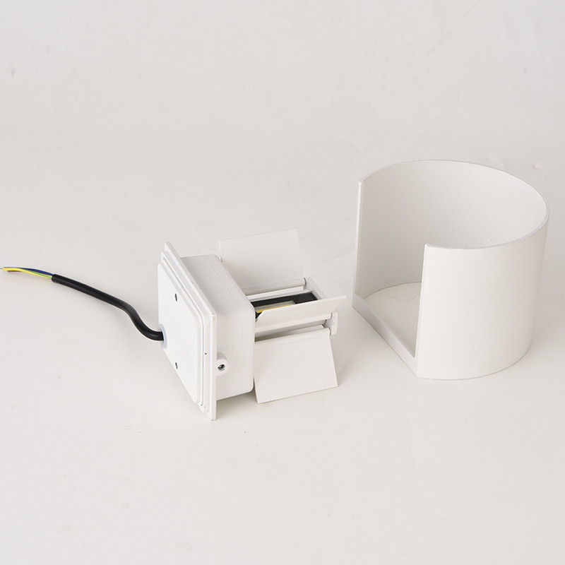 Aplică LED de 12W, impermeabilă, interioară și exterioară, din aluminiu, de perete, rotundă, cu LED, aplice de perete din lemn, stil nordic modern