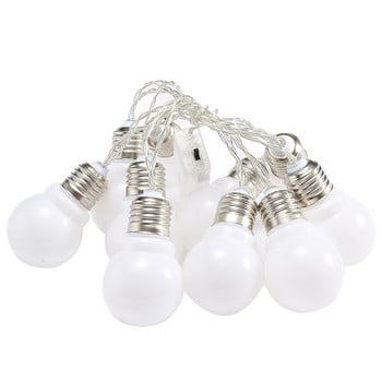 10 LED Κήπος Big Bulb Ball Fairy Christmas Lights String Festoon Πρωτοχρονιάτικη γιρλάντα αδιάβροχο διακοσμητικό πάρτι εξωτερικού χώρου