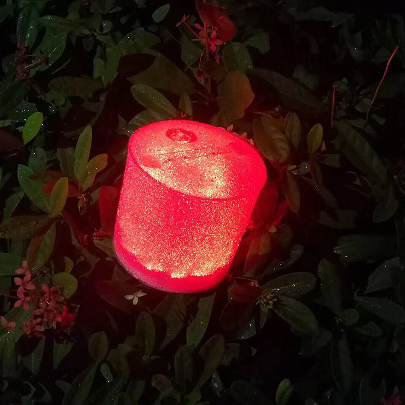 Sētas dekoru celiņa apgaismojums LED dārza dekorēšana zāliena gaisma āra ūdensnecaurlaidīga svece nakts lampa bezdūmu saules laterna