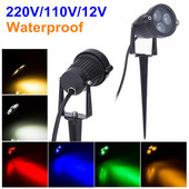 Āra apgaismojuma statņa celiņa apgaismojums 3 W āra ūdensizturīgs ainavu dārza LED zāliena apgaismojums 3 W DC12V IP65 mini prožektora lampa iekšpagalma