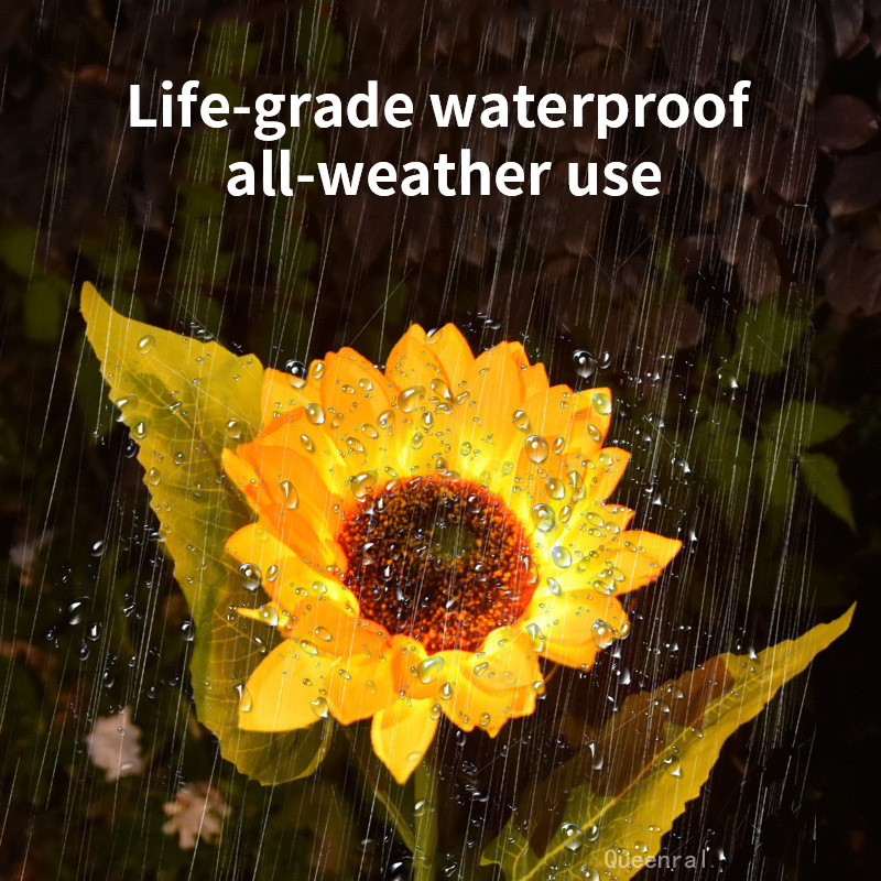 Ziedu lampa Saulespuķu zāliena lampas IP65 Saules Led Dārza Apgaismojums Āra Apgaismojums Saules Enerģija Terases Gaismas Ūdensnecaurlaidīgs Saules Lopa