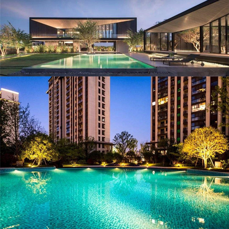 108 LED DC 12V veealune sukelbasseini valgus öölamp veekindel ip68 väliaia kohtvalgusti soe valge