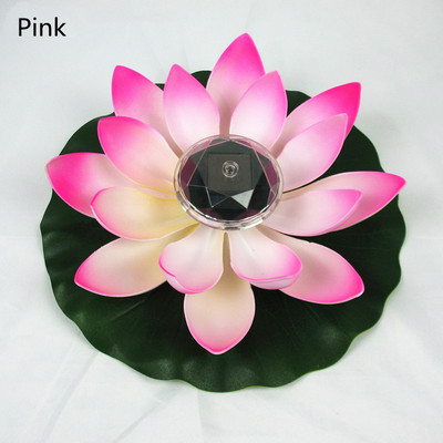 Solar Powered Floating Lotus Night Light Εξοικονόμηση ενέργειας Lotus Λάμπα Κήπου Σιντριβάνι Σιντριβάνι Ηλιακά φώτα για πλωτή πισίνα