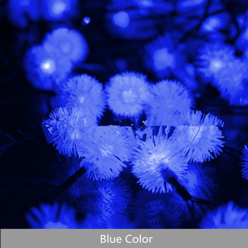 OSIDEN LED Solar Dandelion String Lights Fairy αδιάβροχο γούνινο φωτιστικό χιονοστιβάδας για Χριστουγεννιάτικο γαμήλιο πάρτι διακόσμηση κήπου εξωτερικού χώρου