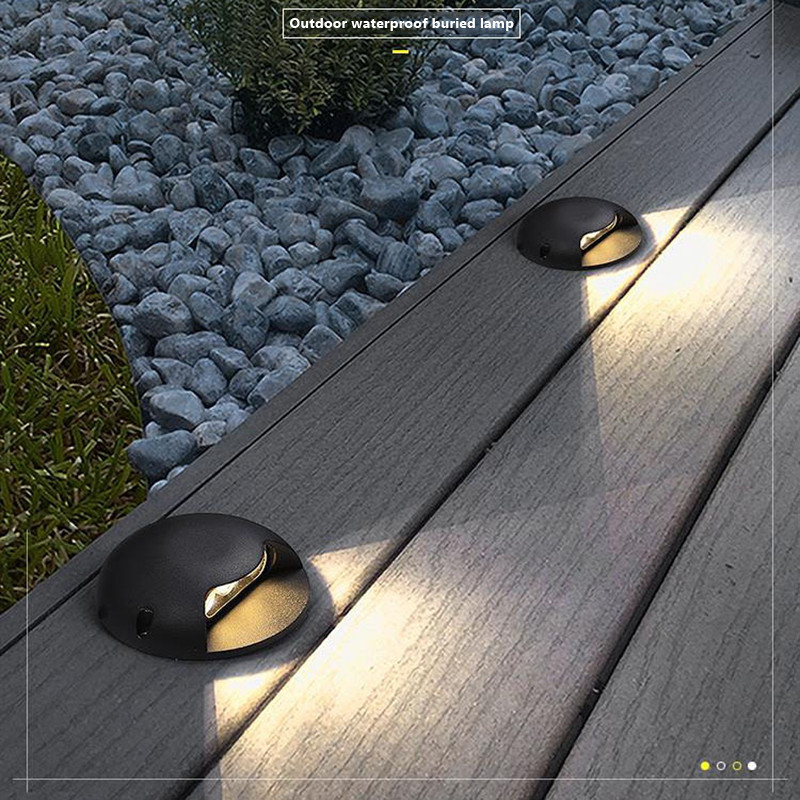 2W 3W 4W Vodootporno ukopano svjetlo LED indukcijsko svjetlo za noge Svjetlo za tlo Svjetlo za tlo Reflektor za kanale Svjetlo za vrt, travnjak, stazu, Pejzažno svjetlo