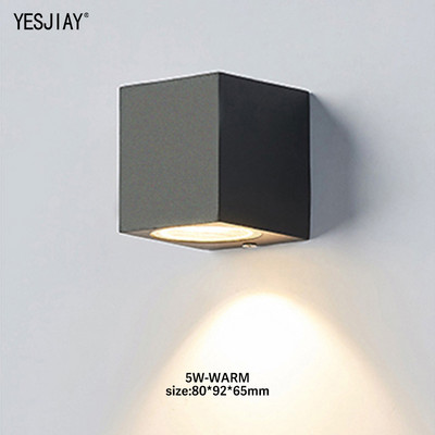 IP65 LED fali lámpa kültéri vízálló kerti világítás alumínium AC86-265 beltéri hálószoba nappali lépcső fali lámpa