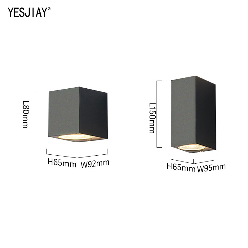 IP65 LED fali lámpa kültéri vízálló kerti világítás alumínium AC86-265 beltéri hálószoba nappali lépcső fali lámpa