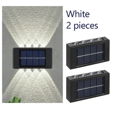 Solar LED lámpa kültéri fali lámpa vízálló fali lámpa kültéri napelemes utcai lámpa kerti dekoráció