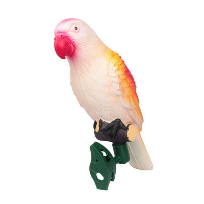 LED saules dārza gaisma Papagaiļa Ziemassvētku gaismas āra spuldzes Plastmasas saules enerģijas panelis ar klipu lampas ceļu nakts zāliena gaisma